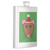 Frohe Weihnachts-Maus-Flaschen Flachmann (Rechts)