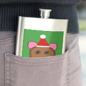 Frohe Weihnachts-Maus-Flaschen Flachmann (Beispiel)