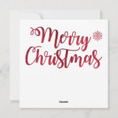 Frohe Weihnachts-Maus Grußkarte Feiertagskarte (Rückseite)