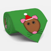 Frohe Weihnachts-Maus-Krawatte Krawatte (Gerollt)
