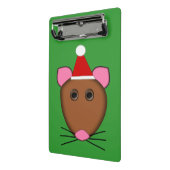 Frohe Weihnachts-Maus Mini-Zwischenablage Mini Klemmbrett (Gewinkelt2)