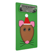 Frohe Weihnachts-Maus Mini-Zwischenablage Mini Klemmbrett (Schrägansicht)