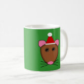 Frohe Weihnachts-Maus-Tasse Kaffeetasse (VorderseiteRechts)