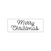 Frohe Weihnachts-Minimal-Script Permastempel (Design)