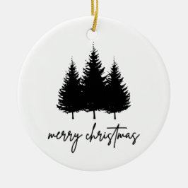Frohe Weihnachts-minimalistische Feiertage Jahresz Keramik Ornament
