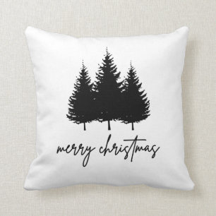 Frohe Weihnachts-minimalistische Feiertage Jahresz Kissen