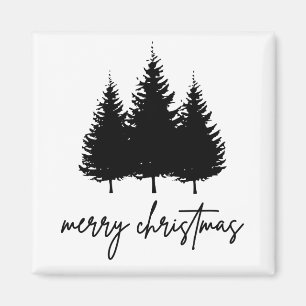 Frohe Weihnachts-minimalistische Feiertage Jahresz Magnet