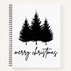Frohe Weihnachts-minimalistische Feiertage Jahresz Notizblock