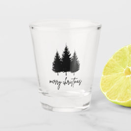 Frohe Weihnachts-minimalistische Feiertage Jahresz Schnapsglas