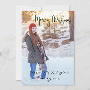 Frohe Weihnachts-Mint Polka Dots Feiertagskarte