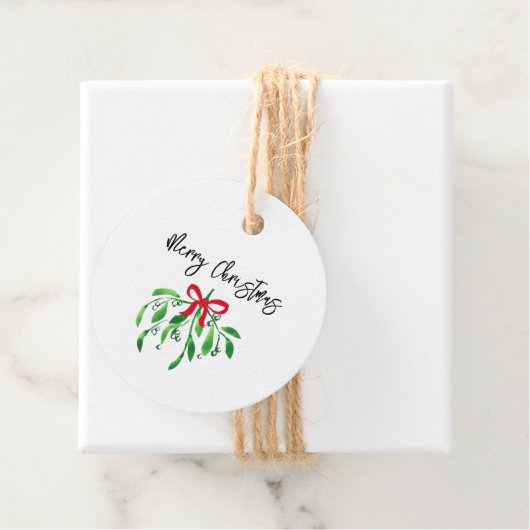 Frohe Weihnachts Mistletoe Festive Kiss Me Spaß Geschenkanhänger (Beispiel)