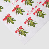 Frohe Weihnachts-Mistletoe-Tissue Seidenpapier (Ausschnitt)