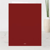 Frohe Weihnachts-Mod Retro Dankeskarte (Rückseite)