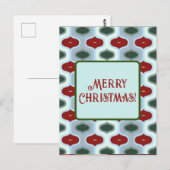 Frohe Weihnachts-Mod Retro Postkarte (Vorne/Hinten)