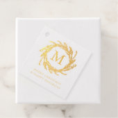 Frohe Weihnachts Monogram Wreath Geschenkanhänger (Mit Box)