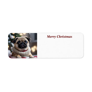 Frohe Weihnachts-Mops-Adresse