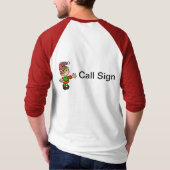 Frohe Weihnachts-Morse-Code-T - Shirt mit Elf (Rückseite)