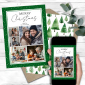 Frohe Weihnachts-Multi-Family-Foto Feiertagskarte