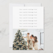 Frohe Weihnachts Multi Foto Collage Custom Message Feiertagskarte (Rückseite)