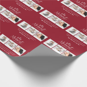 Frohe Weihnachts-Multi-Foto-Feiertage Geschenkpapier