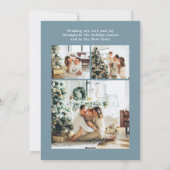 Frohe Weihnachts-Multi-Foto-Urlaubskarte Feiertagskarte (Rückseite)
