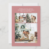 Frohe Weihnachts-Multi-Foto-Urlaubskarte Feiertagskarte (Rückseite)