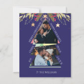 Frohe Weihnachts Multiple Foto Tree Holiday Card (Vorderseite)
