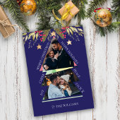 Frohe Weihnachts Multiple Foto Tree Holiday Card