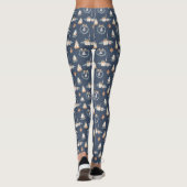 Frohe Weihnachts Navy Blue Leggings (Rückseite)