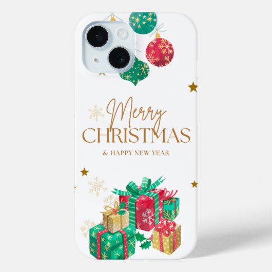 Frohe Weihnachts-Neujahrsgrüße Case-Mate iPhone Hülle (Rückseite)