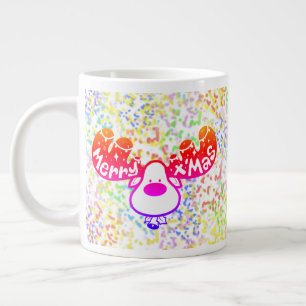Frohe Weihnachts Niedliche Elche Jumbo-Tasse