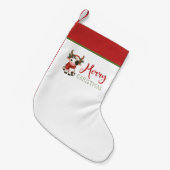 Frohe Weihnachts niedliche Kuh Kleiner Weihnachtsstrumpf (Vorderansicht (hängend))