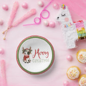 Frohe Weihnachts niedliche Kuh Pappteller (Party)