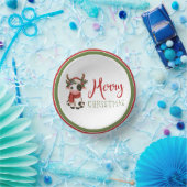 Frohe Weihnachts niedliche Kuh Pappteller (Party)