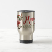 Frohe Weihnachts niedliche Kuh Reisebecher (Mittel)