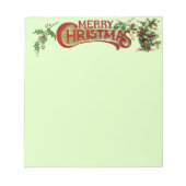 Frohe Weihnachts-Notepad Notizblock (Vorderseite)