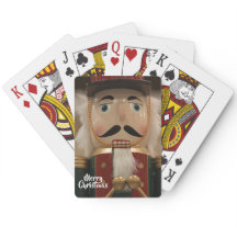 Frohe Weihnachts-Nucracker Soldier Spielkarten