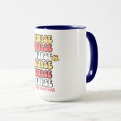 Frohe Weihnachts-Nurse-Kaffee-Combo-Tasse Tasse (VorderseiteRechts)