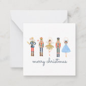 Frohe Weihnachts-Nutcacker-Foto Mitteilungskarte (Vorderseite)