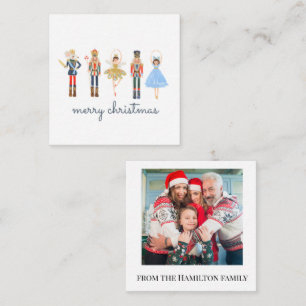 Frohe Weihnachts-Nutcacker-Foto Mitteilungskarte