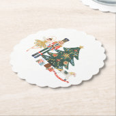 Frohe Weihnachts-Nutcracker-Ballett Untersetzer (angewinkelt)