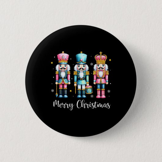 Frohe Weihnachts Nutcracker Ballett Weihnachten We Button (Vorderseite)