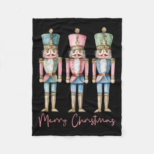 Frohe Weihnachts Nutcracker Ballett Weihnachten We Fleecedecke (Vorderseite)