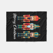 Frohe Weihnachts Nutcracker Ballett Weihnachten We Fleecedecke (Vorderseite (Horizontal))