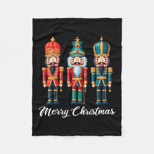 Frohe Weihnachts Nutcracker Ballett Weihnachten We Fleecedecke (Vorderseite)
