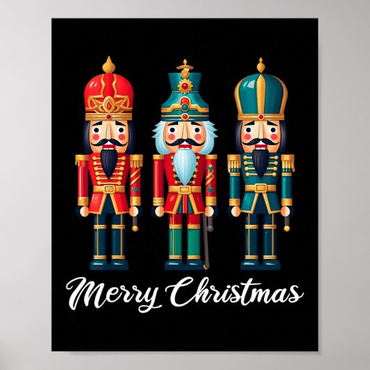 Frohe Weihnachts Nutcracker Ballett Weihnachten We Poster (Vorne)