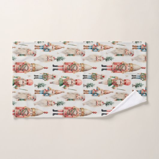 Frohe Weihnachts-Nutcracker-Feiertage Badhandtuch Set (Handtuch)