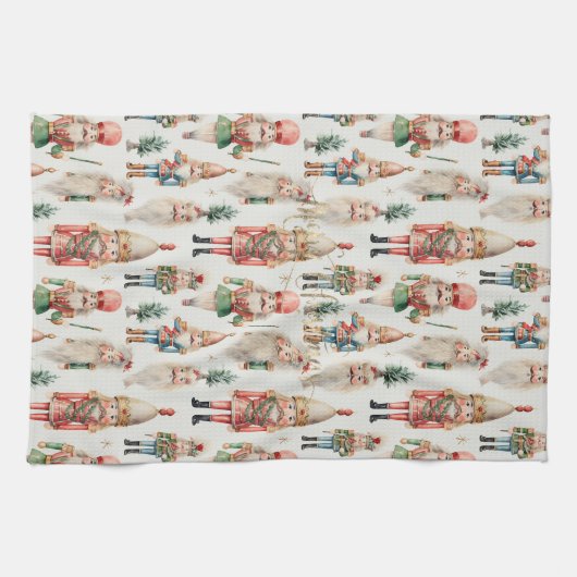 Frohe Weihnachts-Nutcracker-Feiertage Geschirrtuch (Horizontal)