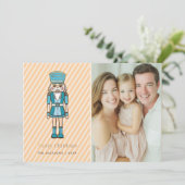 Frohe Weihnachts-Nutcracker Feiertagskarte (Stehend Vorderseite)