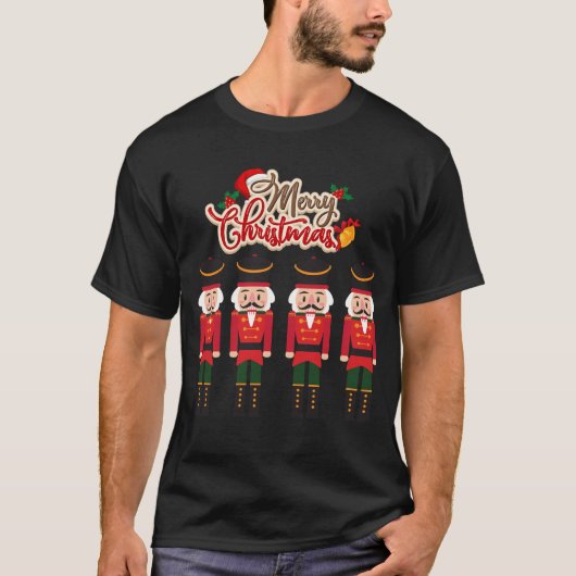 Frohe Weihnachts Nutcracker Festtagsfest T-Shirt (Vorderseite)